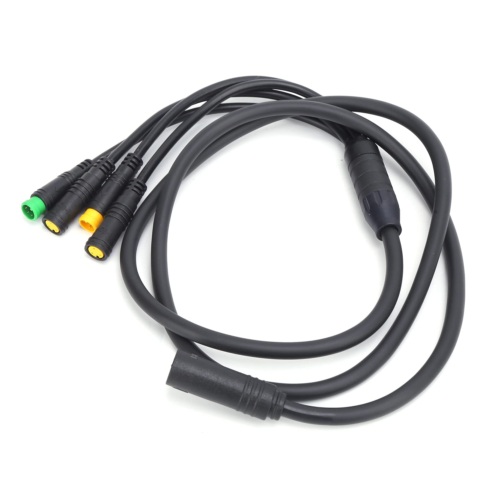 Waterproof 1 to 4 Electric Bike Harness Gear Sensor Extension Cable - Compatible with BBS01/BBS02 Mid Motor - Durable E-Bike Wiring for Commuting & Off-Road Adventures
