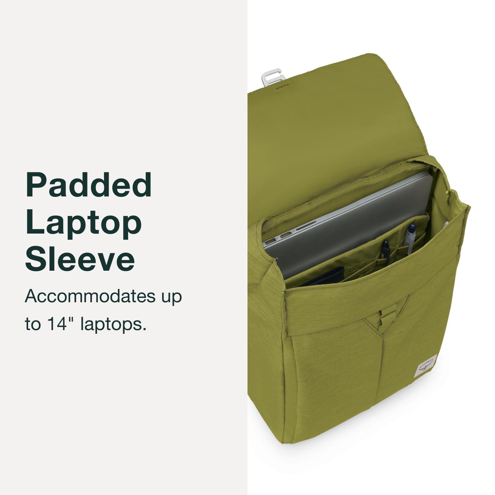 Osprey Arcane Flap Pack - Recycled Fabric Everyday Backpack for Urban Commute & Travel - Earl Grey/Sandy Grey Heather - Perfect for Work, School & Outdoor Adventures