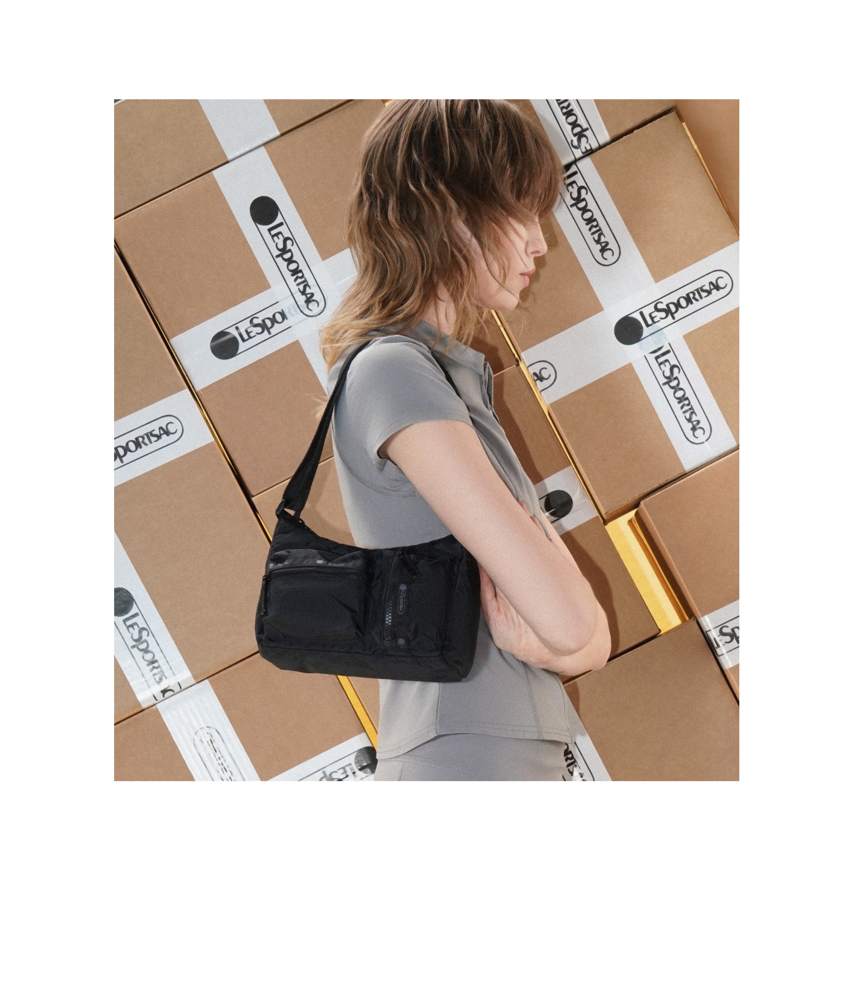 Durable Small Cargo Shoulder Bag for Men & Women - Lightweight Crossbody Bag for Travel, Hiking & Everyday Use