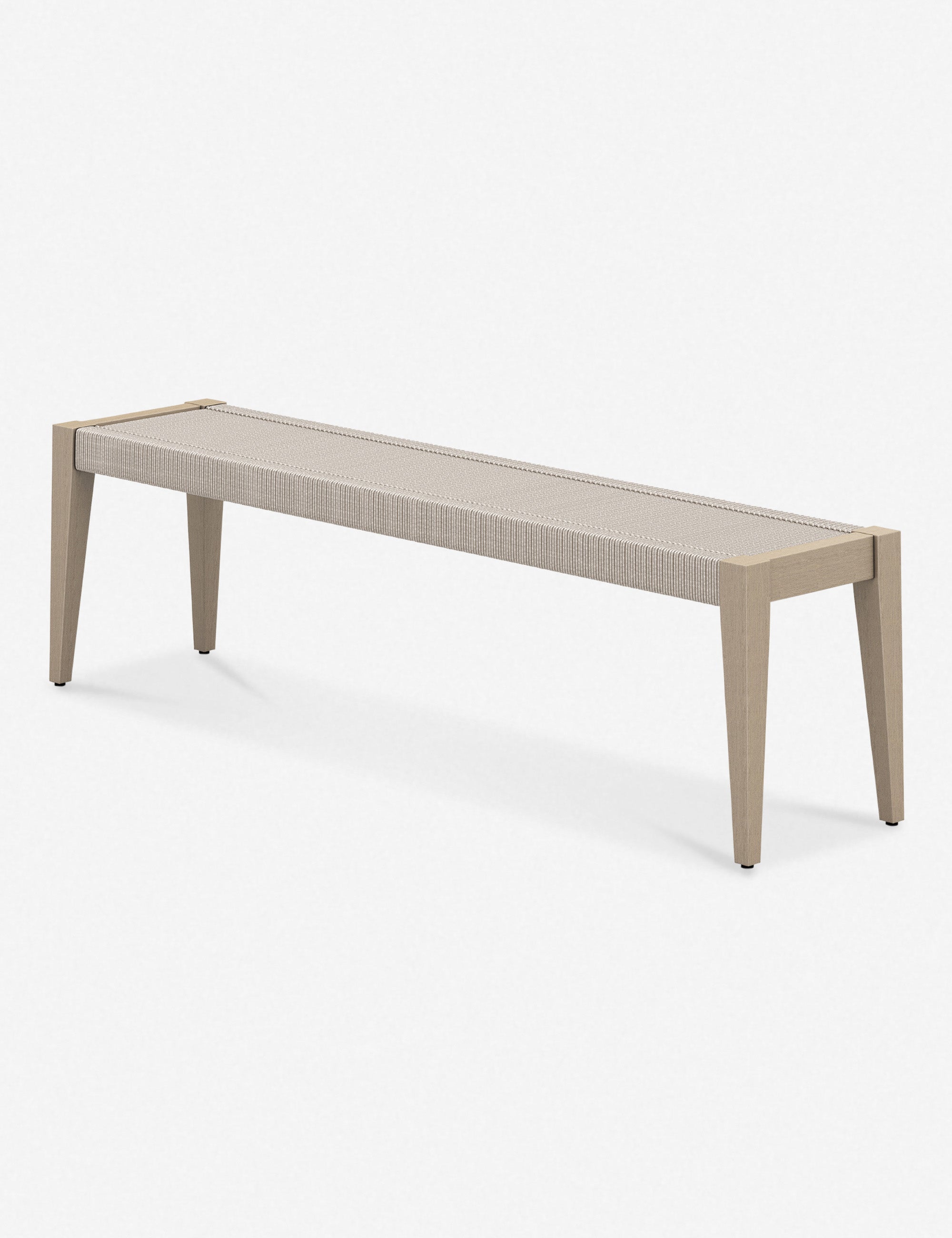 Cadenza Indoor Outdoor Bench - Weather-Resistant Patio & Garden Seating for Home, Porch, or Deck