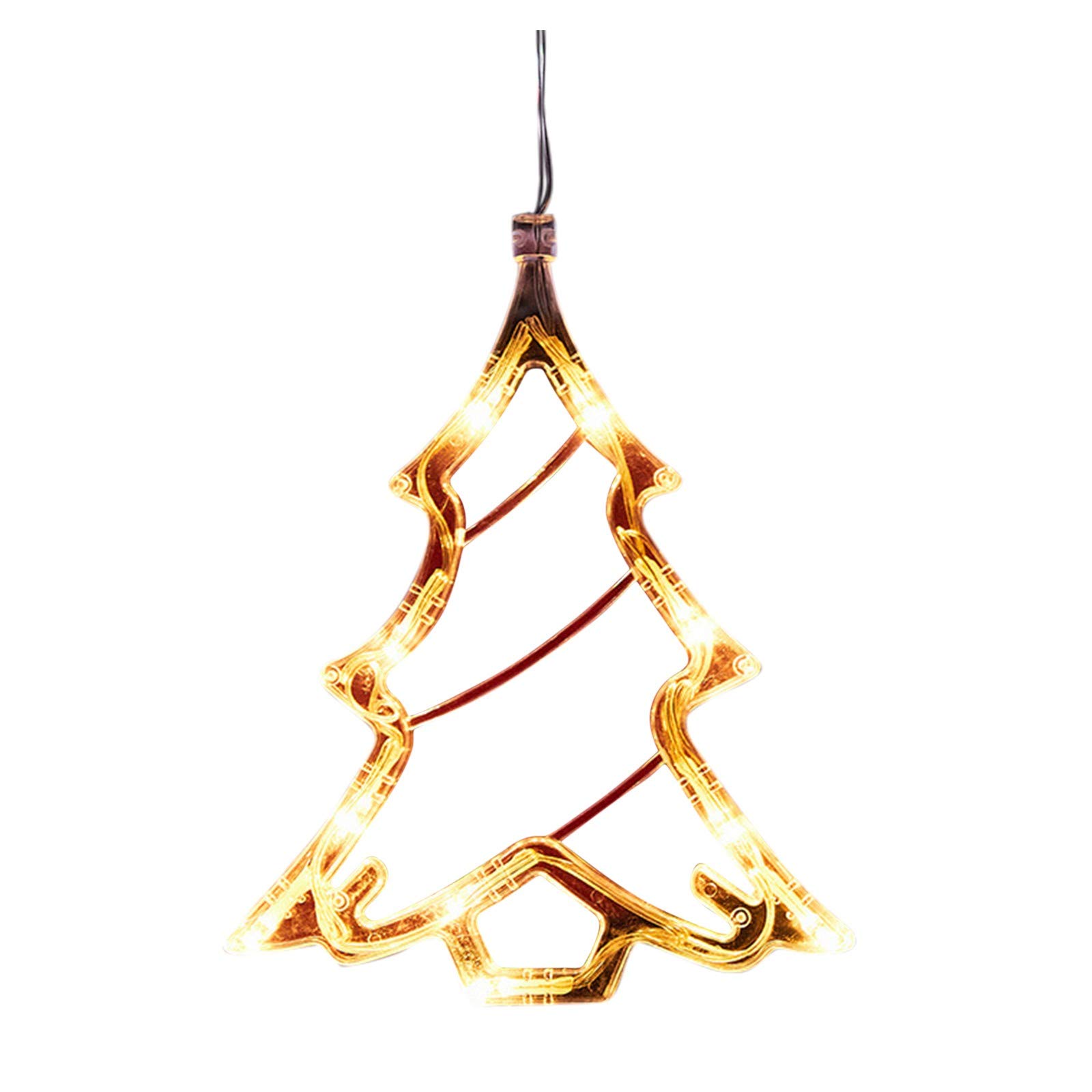 Studio 1012 LED Christmas Tree Lights with Glowing Curtain & Bell Decorations - Holiday Home Decor for Windows, Parties & Festive Indoor/Outdoor Lighting