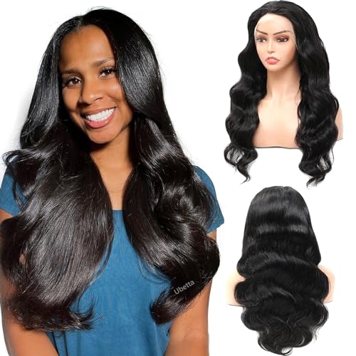 #1B Body Wave Human Hair Lace Front Wigs
