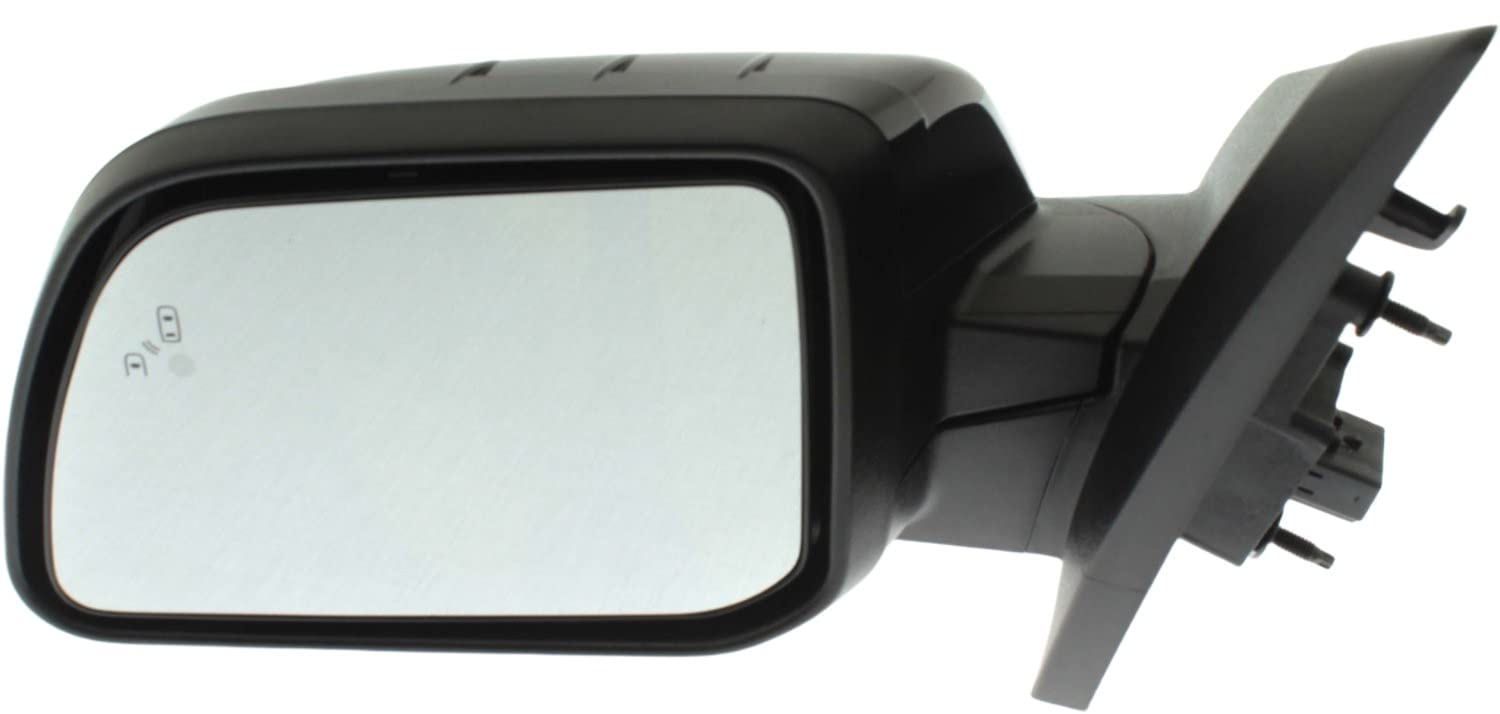 Garage-Pro Heated Power Glass Side Mirror with Blind Spot Detection - Compatible with 2011-2014 Ford Edge Driver Side - Perfect for Winter Driving & Enhanced Safety