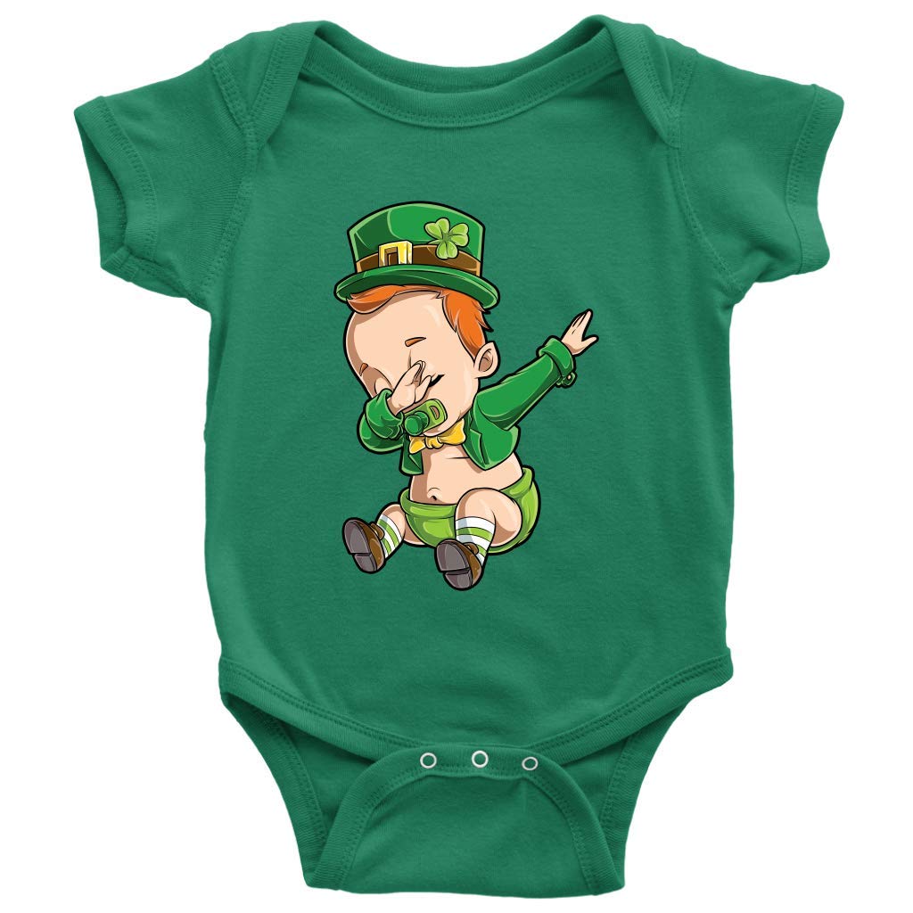 St. Patrick's Day Pregnancy Bodysuit - Cute Dabbing Baby Leprechaun Outfit | Irish-Themed Newborn Clothes | Perfect St. Paddy's Day Gift for Expecting Moms & Babies | Baby Shower, Photo Shoots & Holiday Celebrations