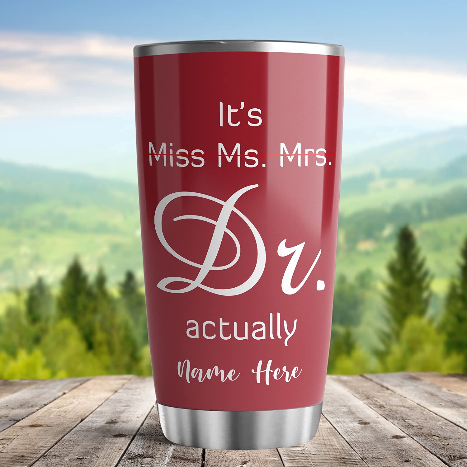 20 oz Funny Coffee Mug for Women - PhD Graduate Doctorate Degree Gift, Medical Student Present, Best Friend Mom Wife Tumbler - Perfect for Office, Home & Gifts