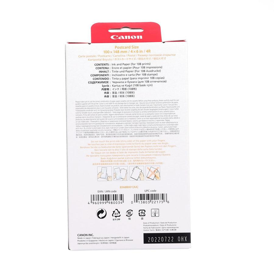 Canon RP 108 Color Ink & Paper Set (4R) - High-Quality Photo Printing for Home, Office & Professional Photography