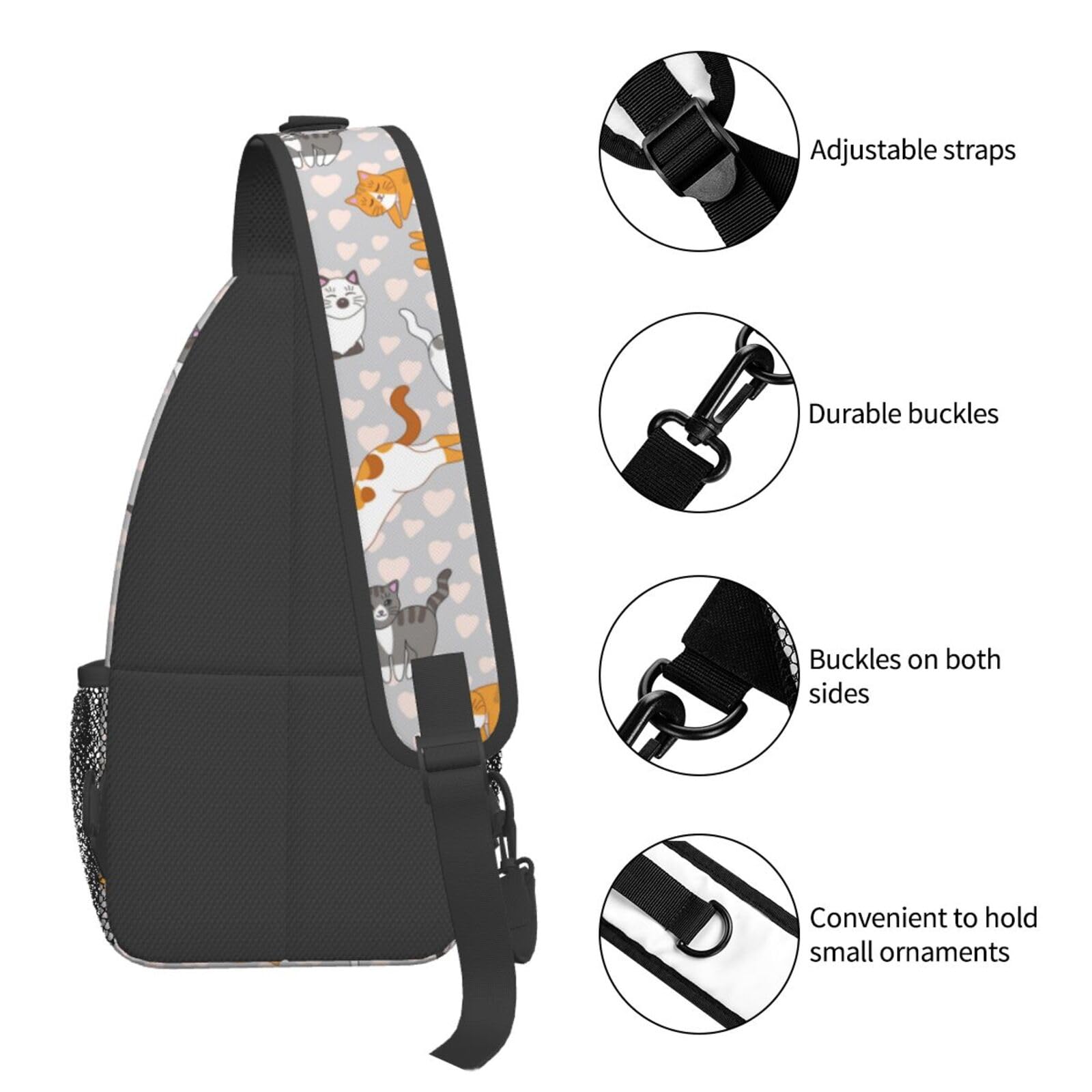 VOOHDDY Crossbody Sling Bag for Women & Men - Travel, Hiking, Sports & Daily Use