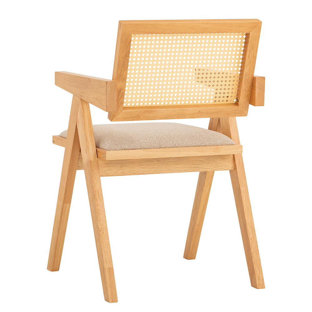 KAIRI Natural Rattan Dining Chair - Modern Boho Style for Kitchen, Dining Room & Outdoor Patio