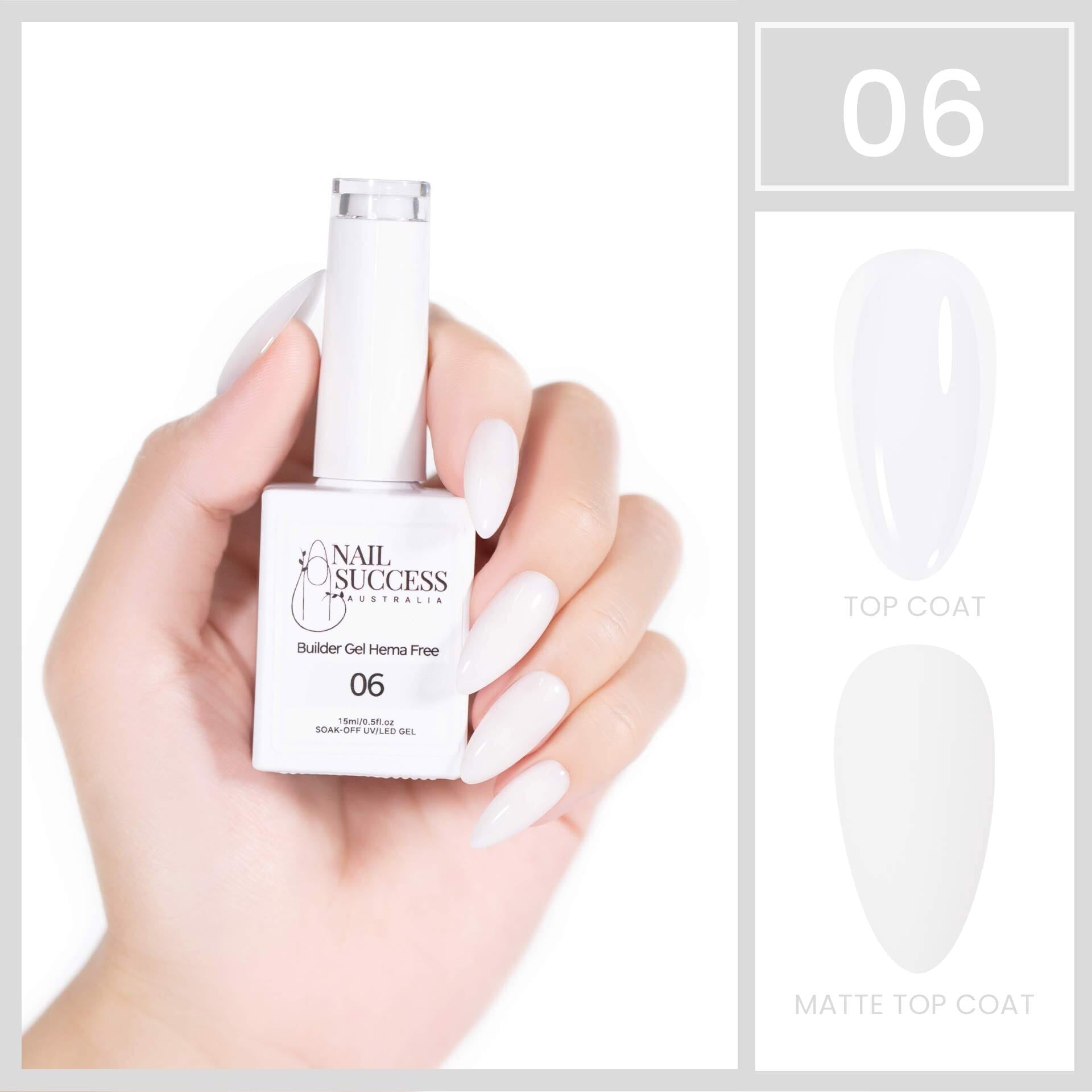 Professional HEMA-Free Nail Builder Gel - Strong & Durable for DIY Manicures, Nail Extensions & Salon-Quality Nails at Home