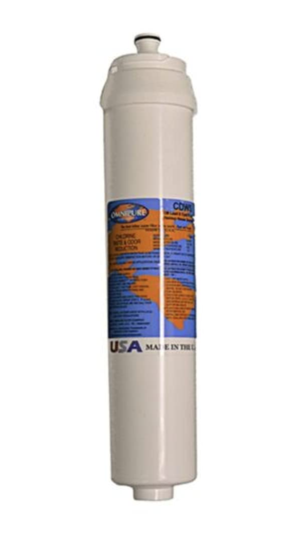 CDWS Water Filter Cartridge Replacement - NSF Certified for Clean Drinking Water | Fits Most Standard Under Sink & Refrigerator Systems | Improve Taste & Remove Contaminants at Home or Office