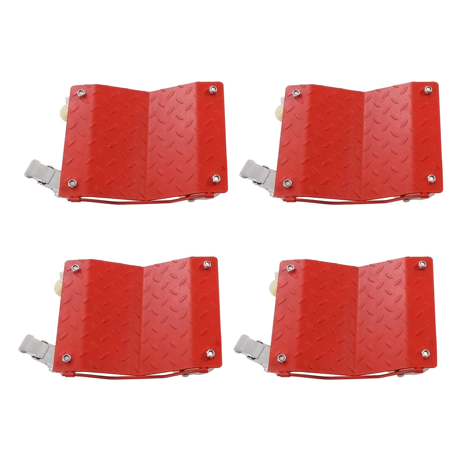 4-Piece Heavy Duty Wheel Dolly Set - 6800lb Capacity Vehicle Tire Dollies for Moving Cars, Boats, Tractors, Motorcycles & Furniture - Ideal for Garage Storage, Auto Shops & Home Moving Scenes