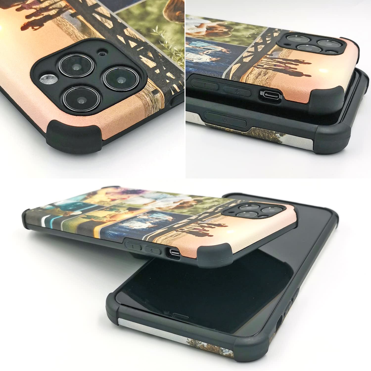 Custom Personalized Picture Phone Case for iPhone 16/15/14/13/12/11 Pro Max XR/X/Xs Max/8/7/6/5 Plus SE 2022 - Artificial Leather with Anti-Drop Four-Corner Airbag Protection - Perfect for Travel, Work, and Everyday Use