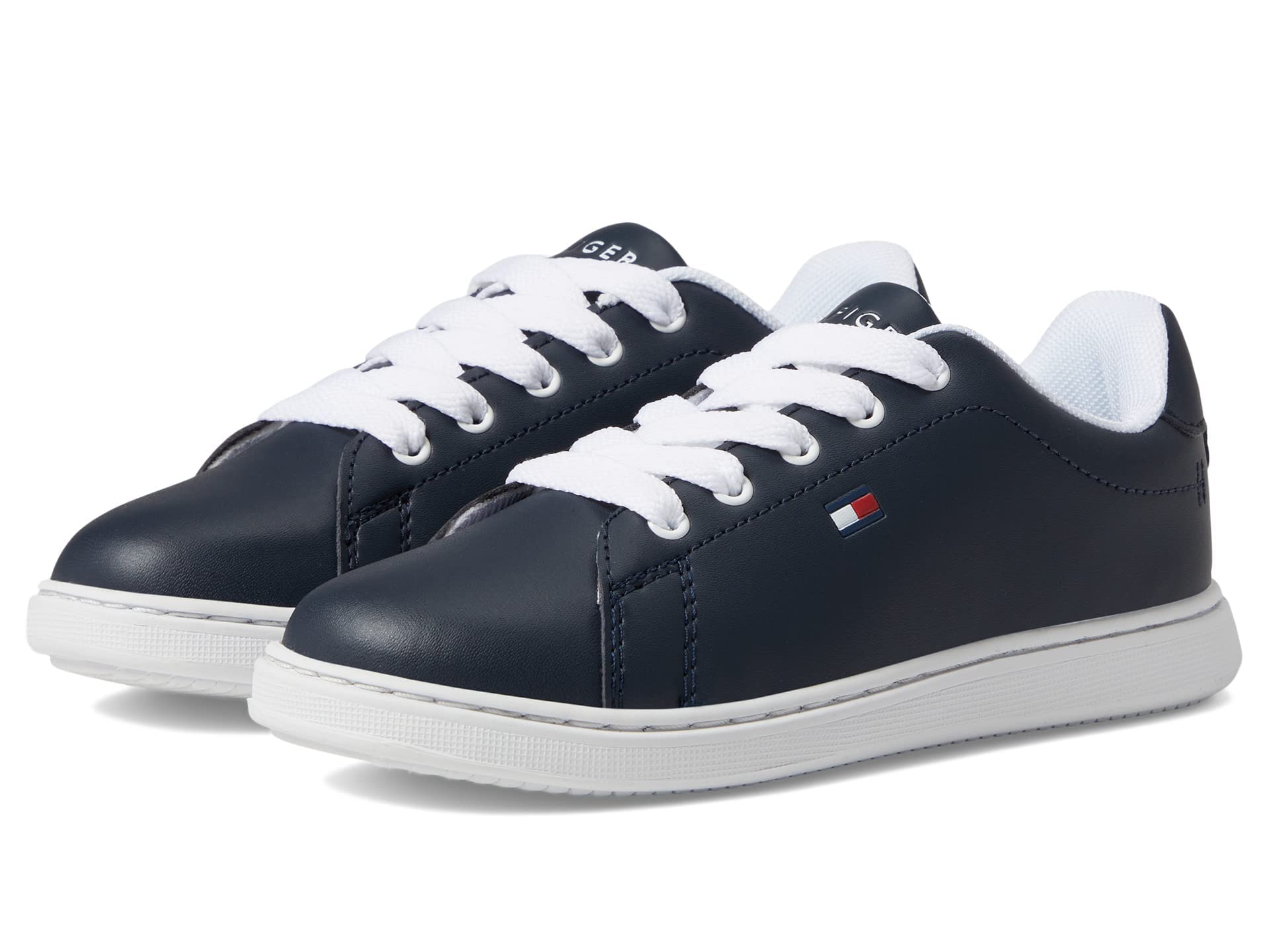 Tommy Hilfiger Kids' Iconic Court Sneakers for Boys & Girls - Comfortable Casual Shoes for School, Play & Everyday Wear