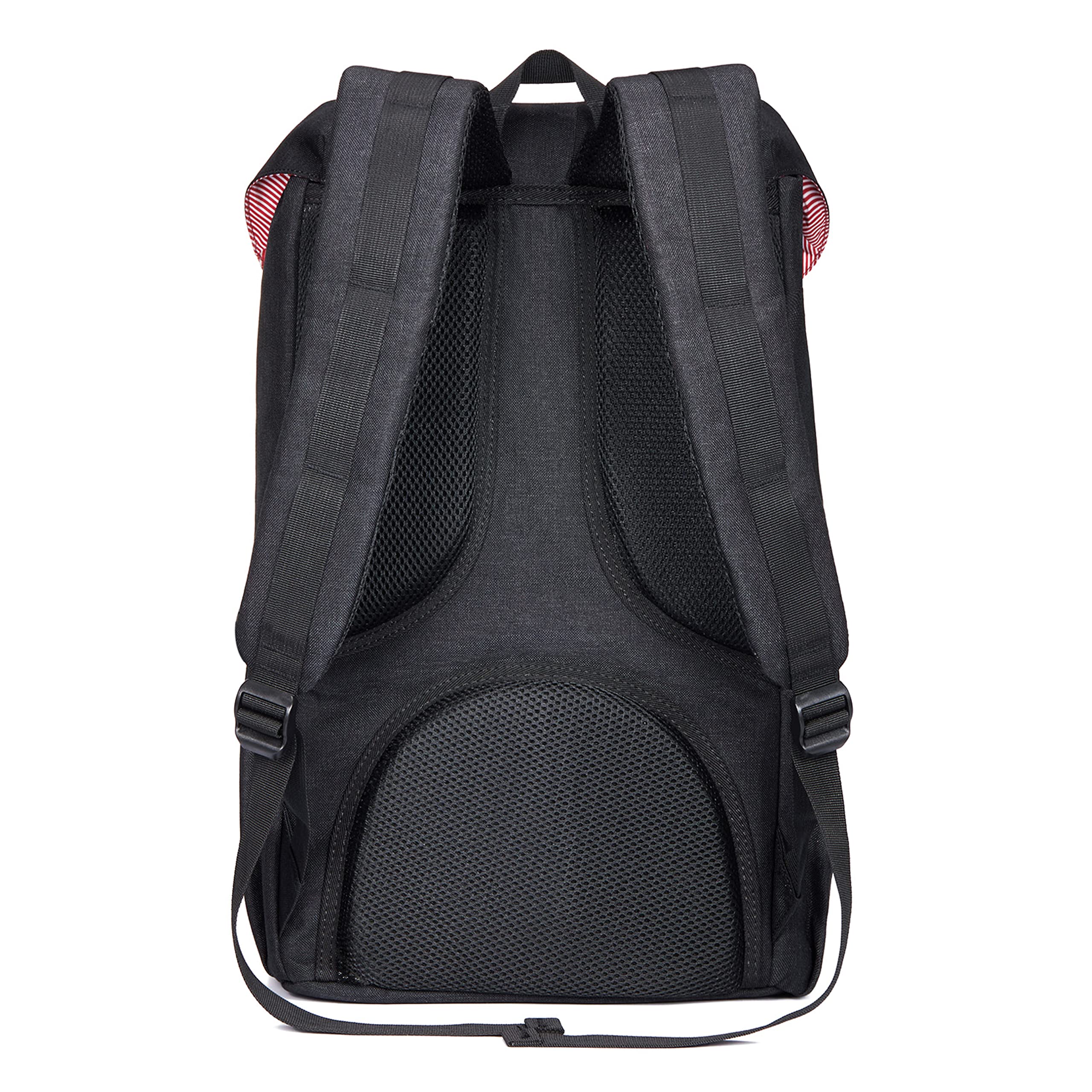 Waterproof Travel Laptop Backpack for Men & Women - Durable 15.6 Inch Laptop Rucksack with USB Charging Port - Lightweight School Backpack for College, Business Trips & Outdoor Adventures (Linen Black)