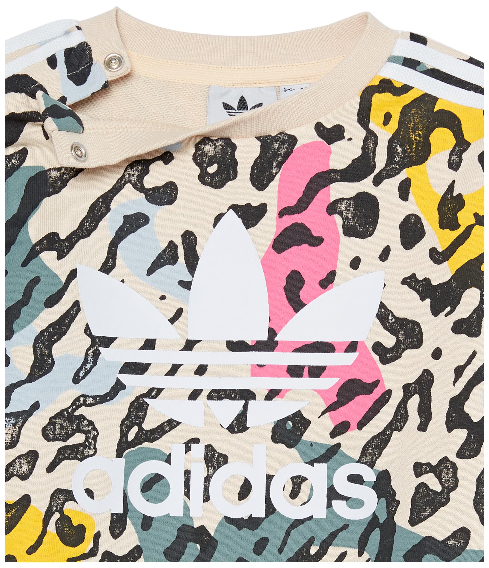 Adidas Originals Baby Boys Adicolor Crew Set Sweatsuit - Soft & Comfortable 2-Piece Outfit for Playdates, Daycare & Casual Wear