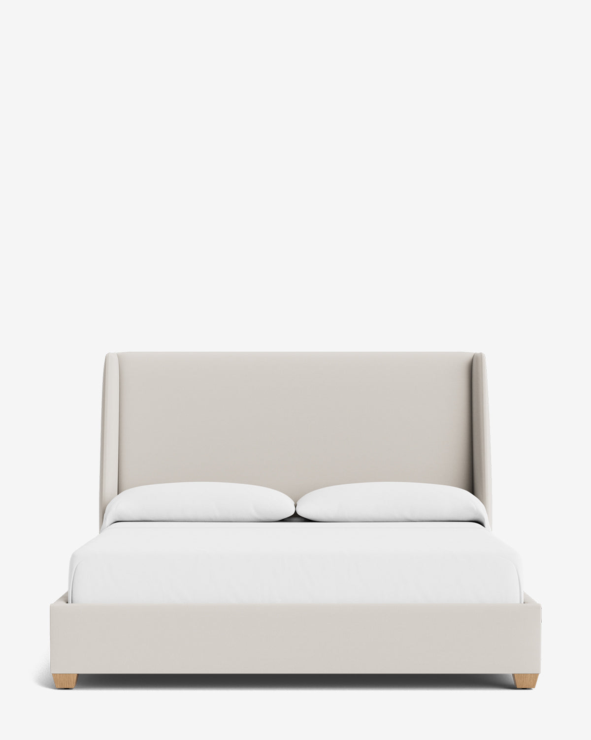 Walt Bed Tall Headboard - Queen Size Upholstered Bed Frame with Adjustable Height - Perfect for Modern Bedroom Decor & Small Spaces