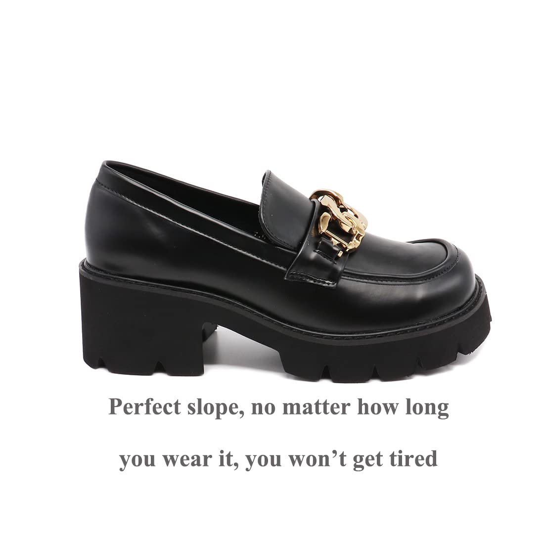 Women's Oxford Dress Shoes - Platform High Heel Loafers for Office Ladies | Professional Workwear & Business Casual Outfits