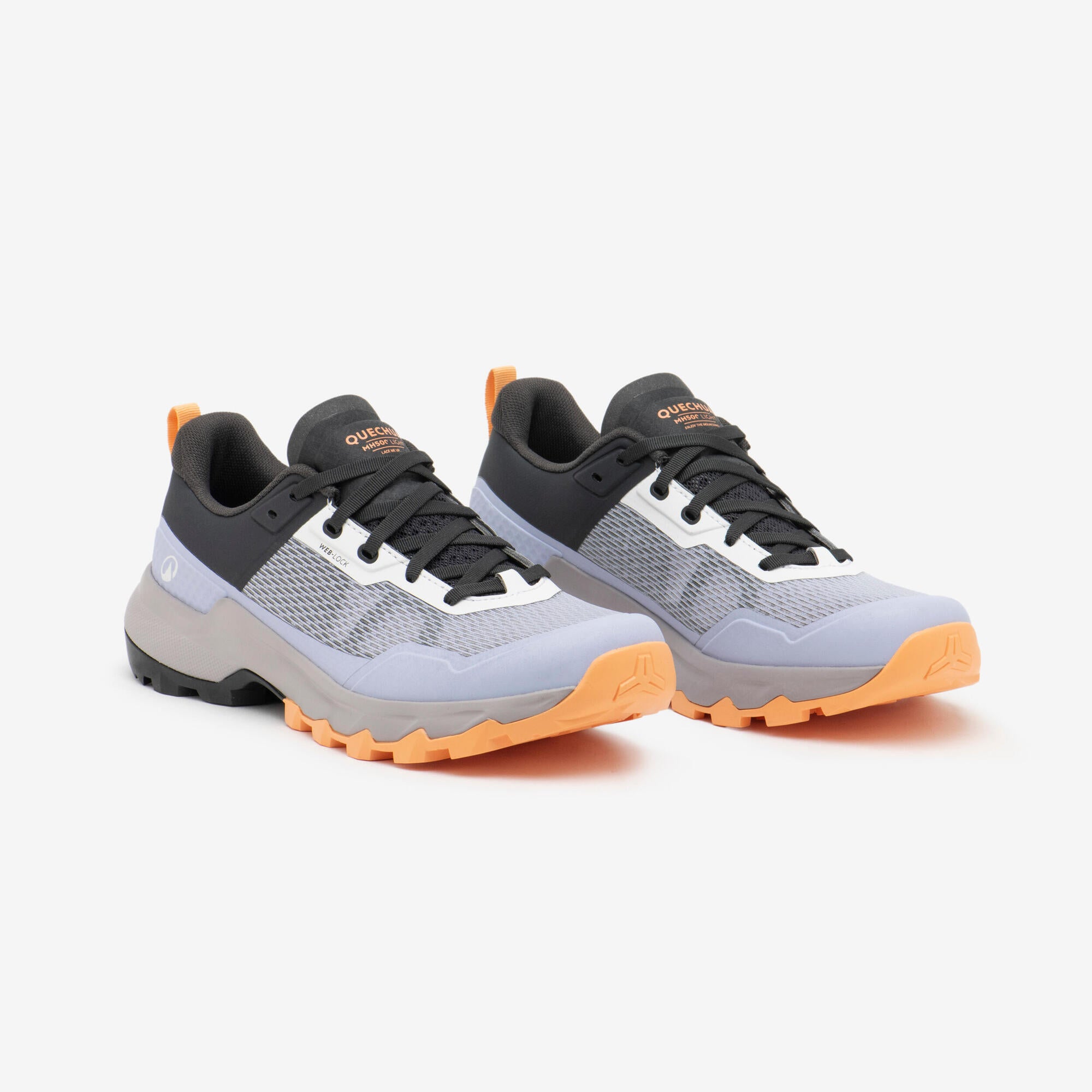 Quechua Women's MH500 Lightweight Hiking Shoes - Waterproof & Breathable Trail Running Shoes for Outdoor Adventures, Hiking, and Travel