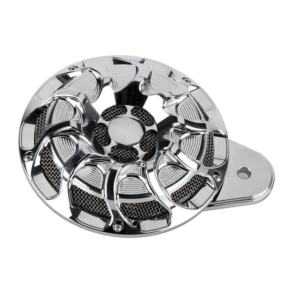 **120 dB SONICSHIELD Horn for Harley Davidson - Eagle Lights ELH-C Chrome Side Mount Motorcycle Horn - Loud Safety Alert for Cruisers & Touring Bikes**