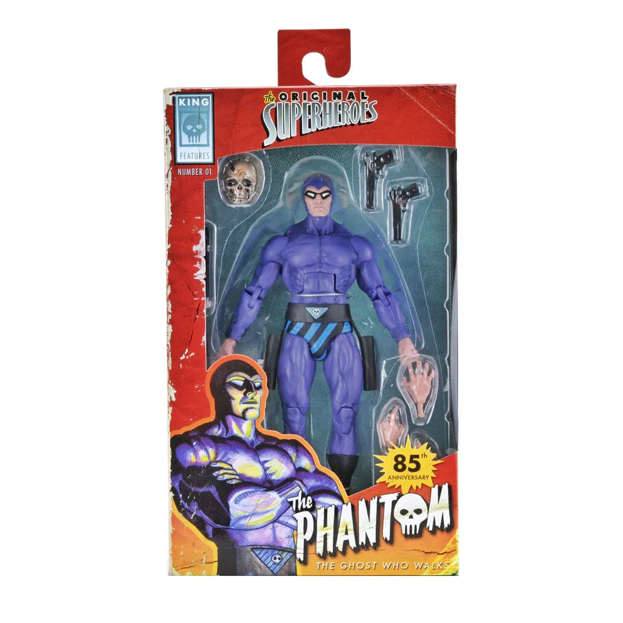 The Phantom 85th Anniversary Collectible Action Figure - Classic Superhero Toy for Display & Play | Perfect for Comic Book Fans & Collectors