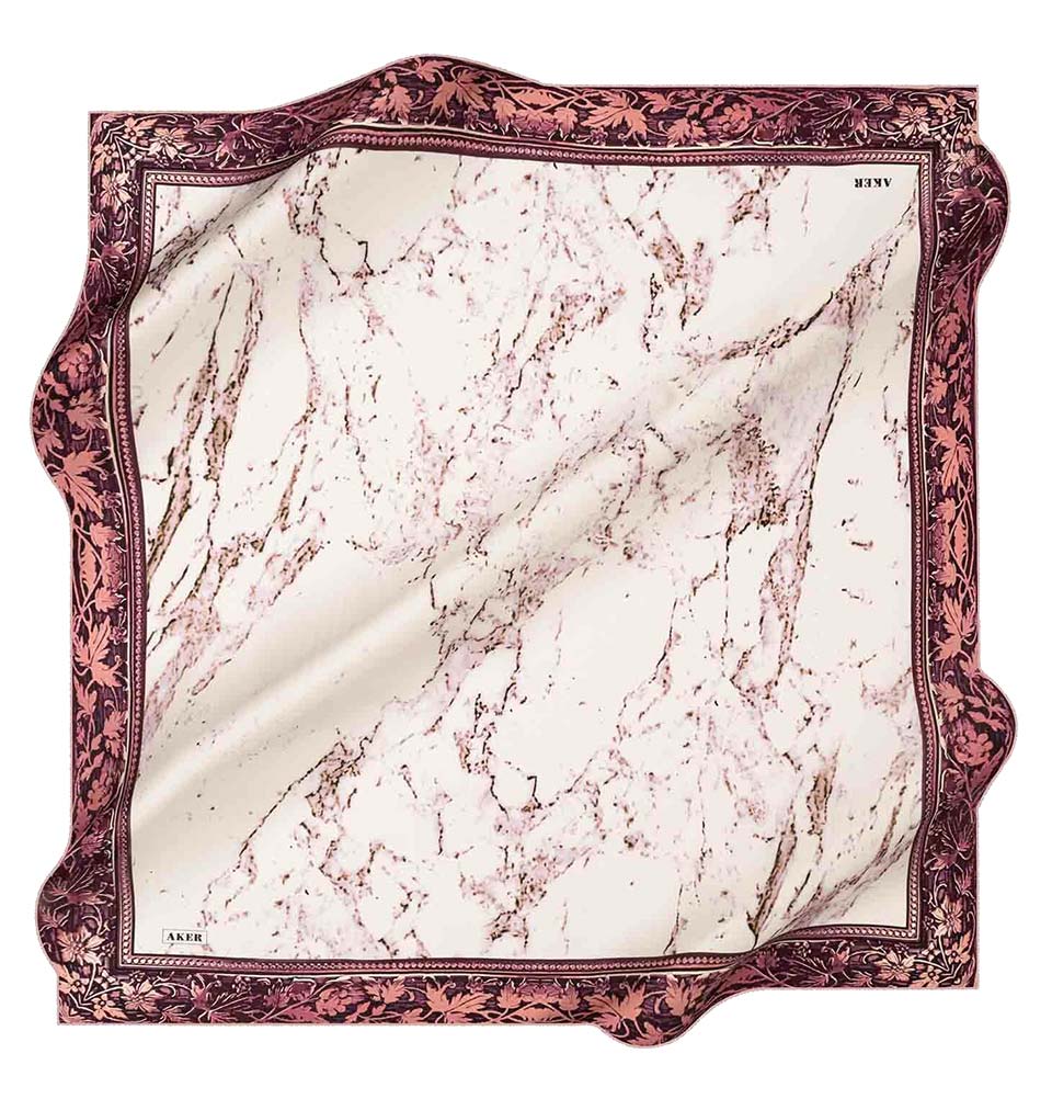Aker Turkish Silk Hijab Scarf - Lightweight & Breathable for Women, Spring Summer Fashion 2020 (Style #8096 391) - Perfect for Daily Wear, Prayer, and Special Occasions