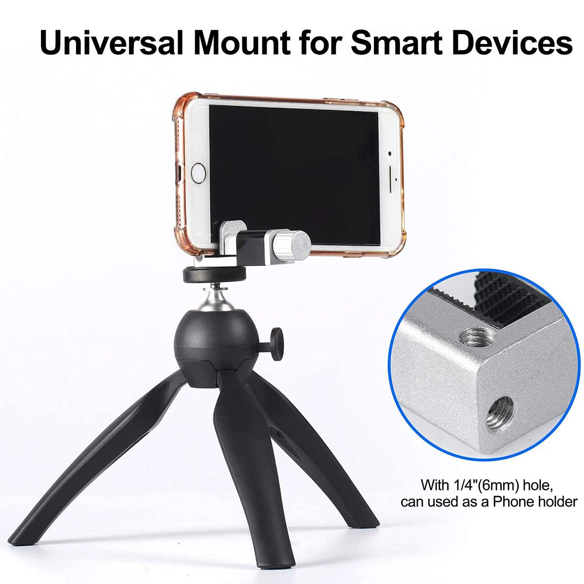 4pcs Adjustable Phone Screen Clamps - 15mm Max Width, Universal Fastening Bracket for Most Smartphones & Tablets | Perfect for DIY Repairs, Photography & Hands-Free Viewing