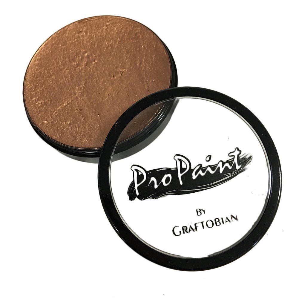 Graftobian Pro Paint Face and Body Paint - Pearl Antique Bronze | Professional Makeup for Halloween, Cosplay & Theater | Water-Based, Long-Lasting & Hypoallergenic