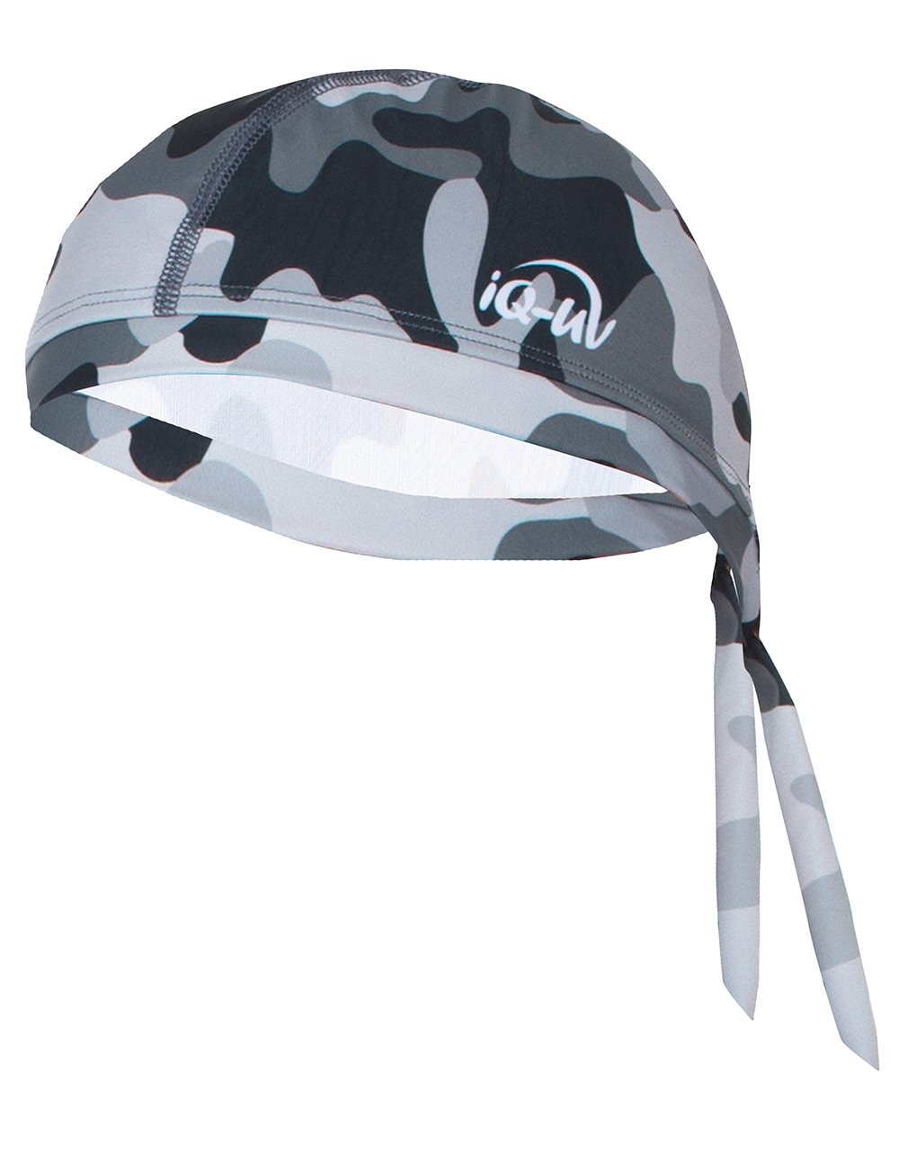 iQ-Company UV 230 Bandana 57cm One Size Grey - Sun Protection Face Cover for Outdoor Activities, Hiking, Cycling & Travel