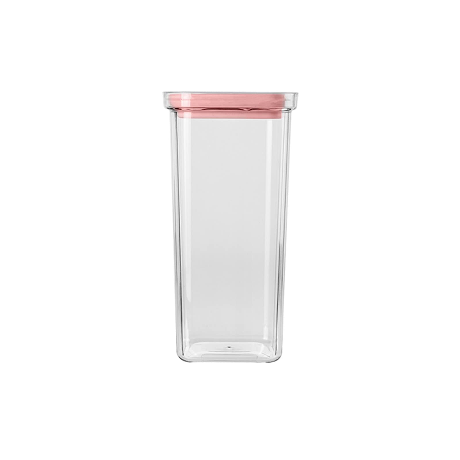 BPA-Free Airtight Food Storage Containers Set with Lids | 600ml Plastic & Glass Kitchen Canisters for Cereal, Flour, Sugar | Pantry Organization & Meal Prep | Ideal for Home, Office & Picnics (Pink, One Size)