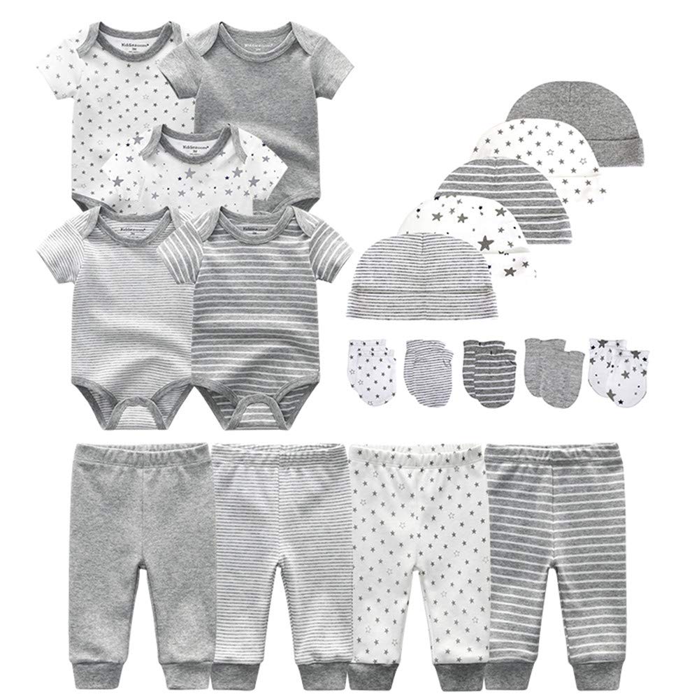 Unisex Baby Layette Essentials Gift Set - 19-Piece Newborn Clothing Set for Boys & Girls | Perfect for Baby Showers, Hospital Visits & First Year Essentials