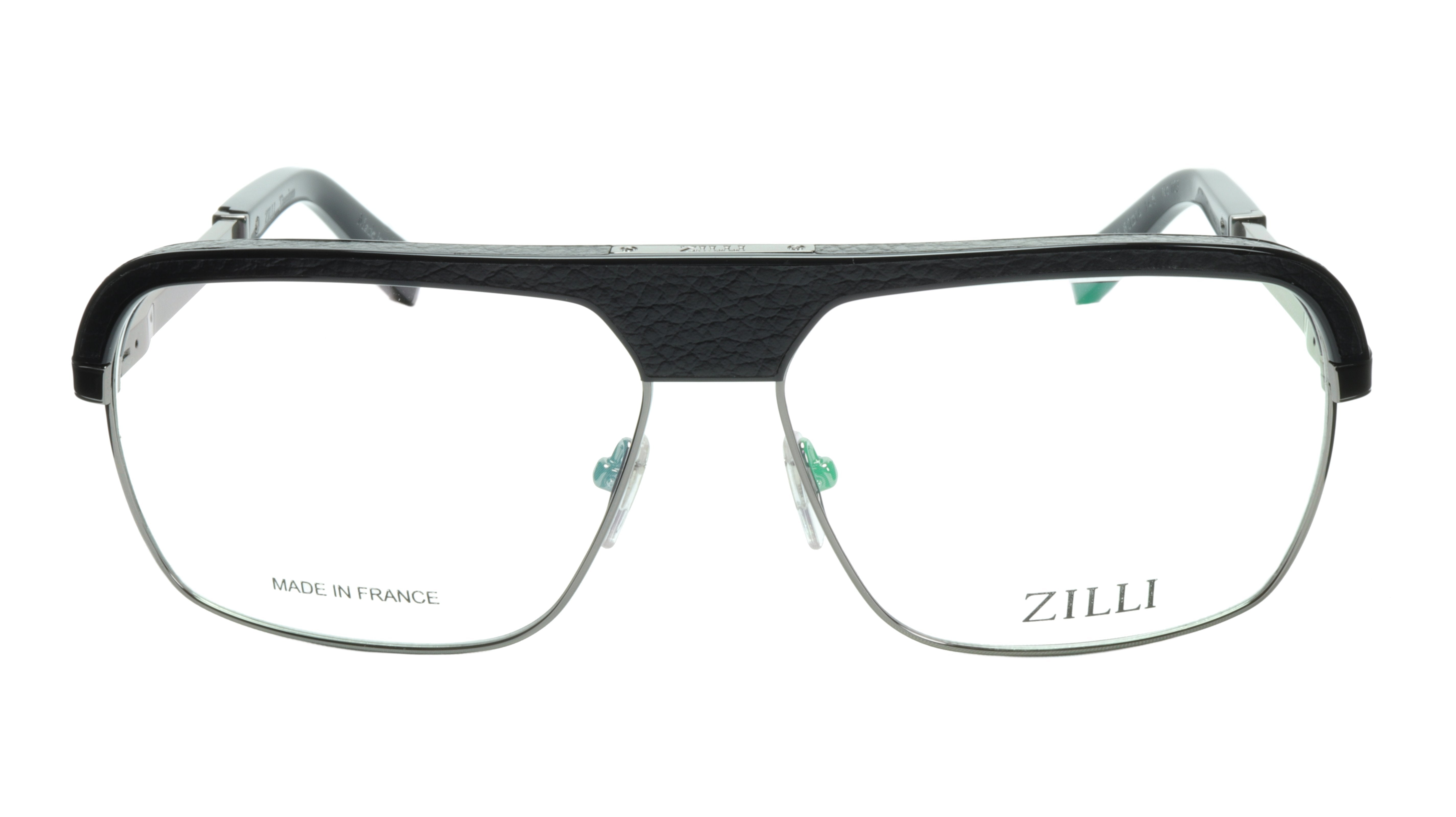 ZILLI Titanium Acetate Eyeglasses Frame - Gunmetal Color - Made in France (Model ZI 60033 C05) - Perfect for Business, Reading & Fashion Accessories