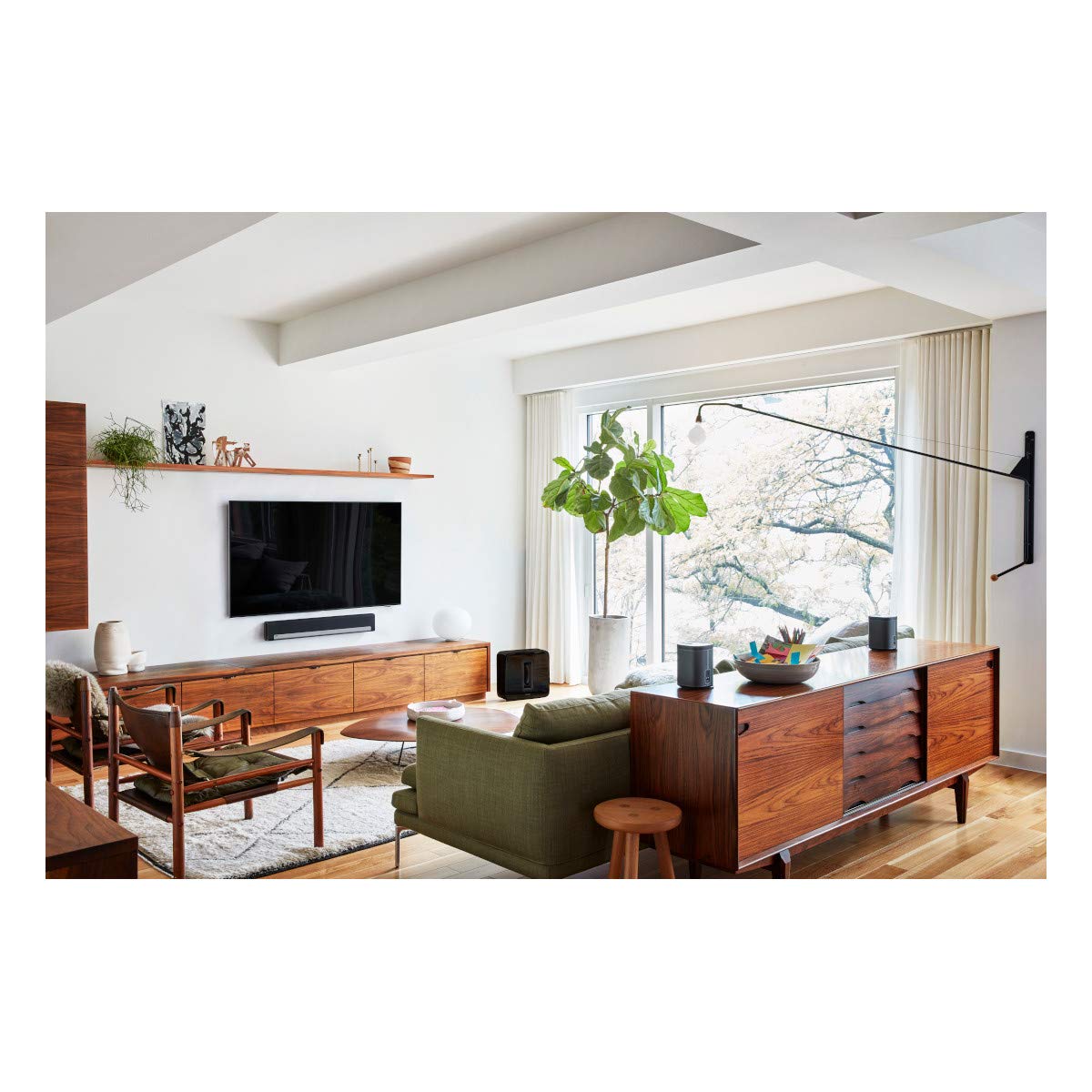 Sonos Playbar - Premium Wireless TV Soundbar with Alexa Compatibility | High-Quality Streaming for Movies & Music | Perfect for Home Theater & Living Room Entertainment (Renewed)