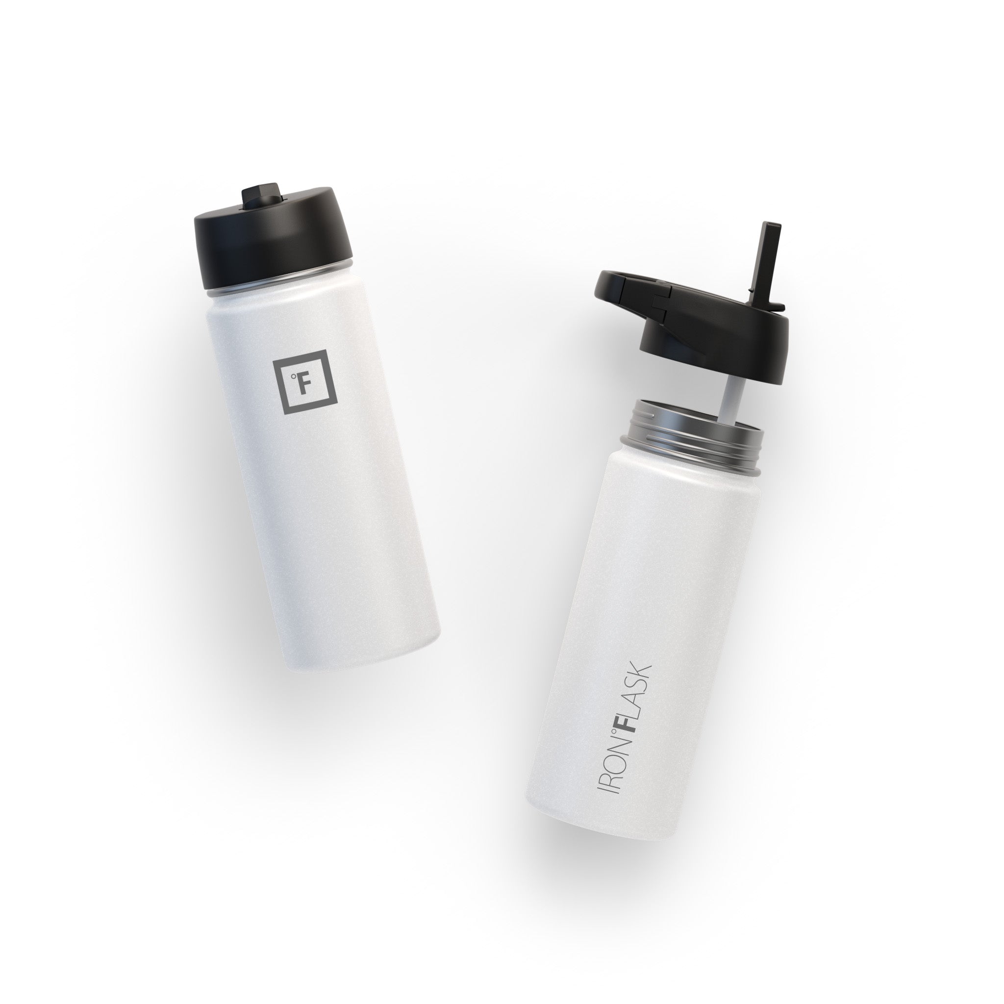 18 Oz Wide Mouth Water Bottle with Straw Lid - Leak Proof & BPA Free - Perfect for Gym, Hiking, Travel & Everyday Hydration