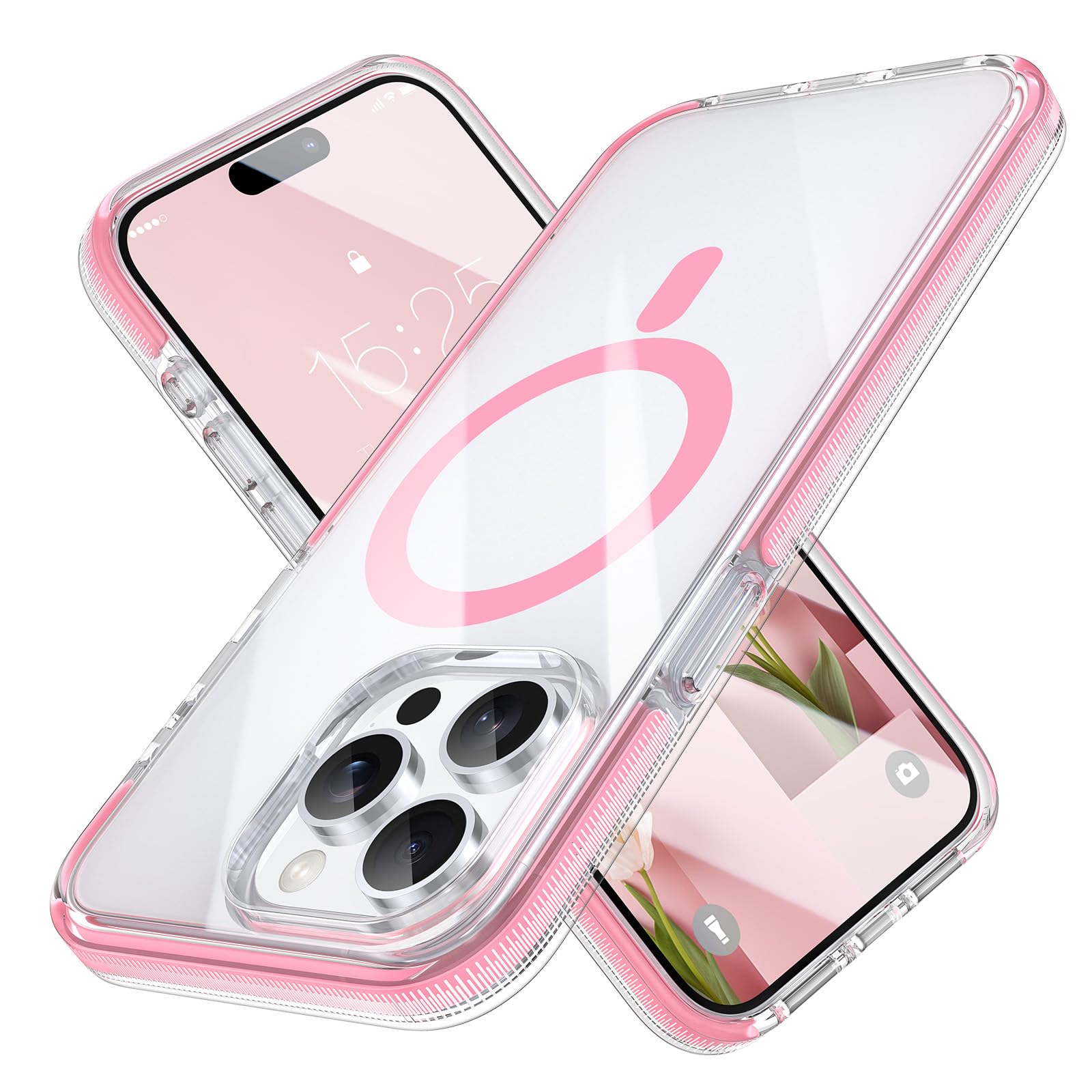 MILPROX Magnetic Clear iPhone 15 Pro Case (6.1