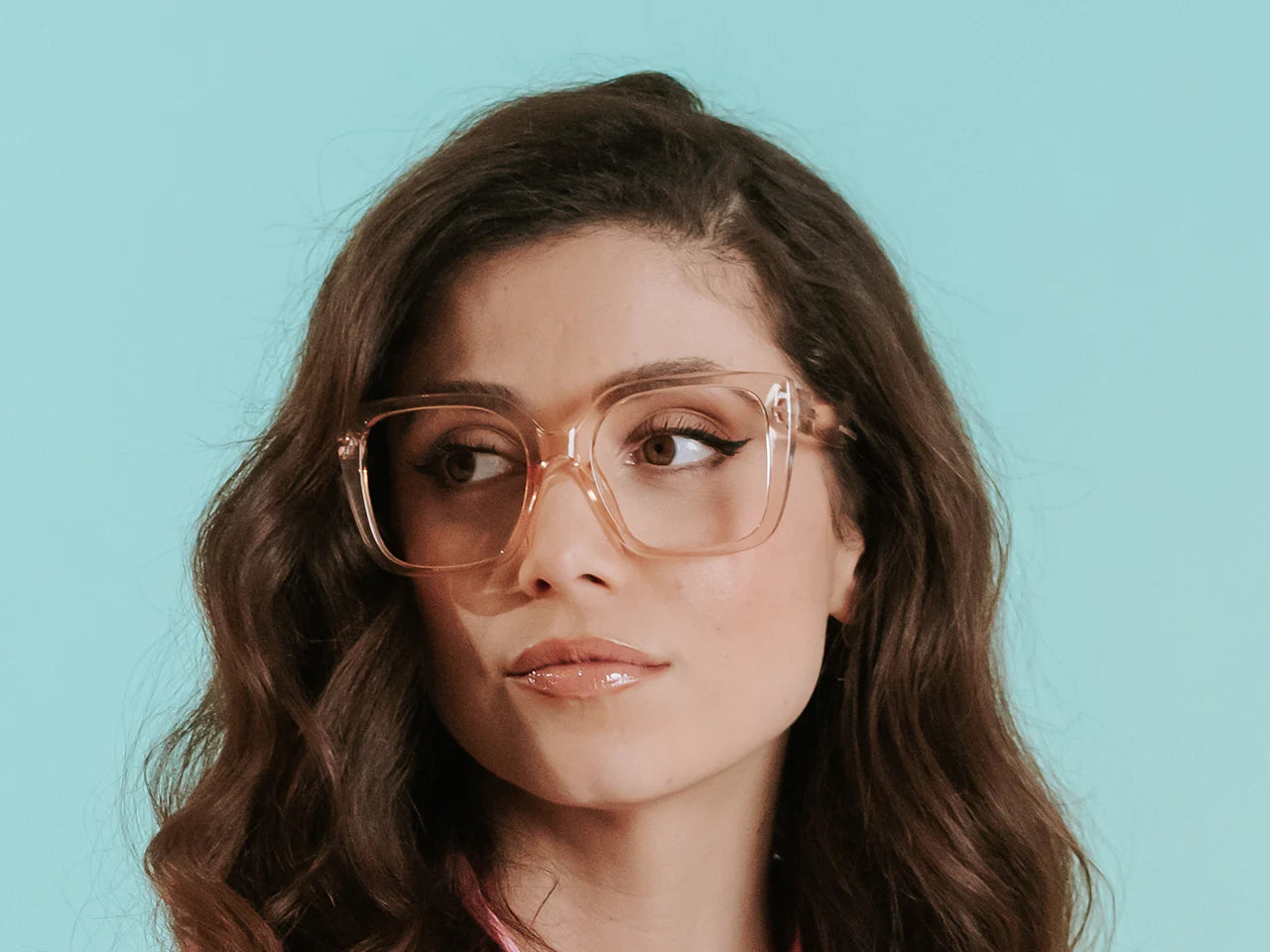 Deirdre Transparent Pink Reading Glasses for Women - Lightweight & Stylish Readers for Reading, Working & Computer Use
