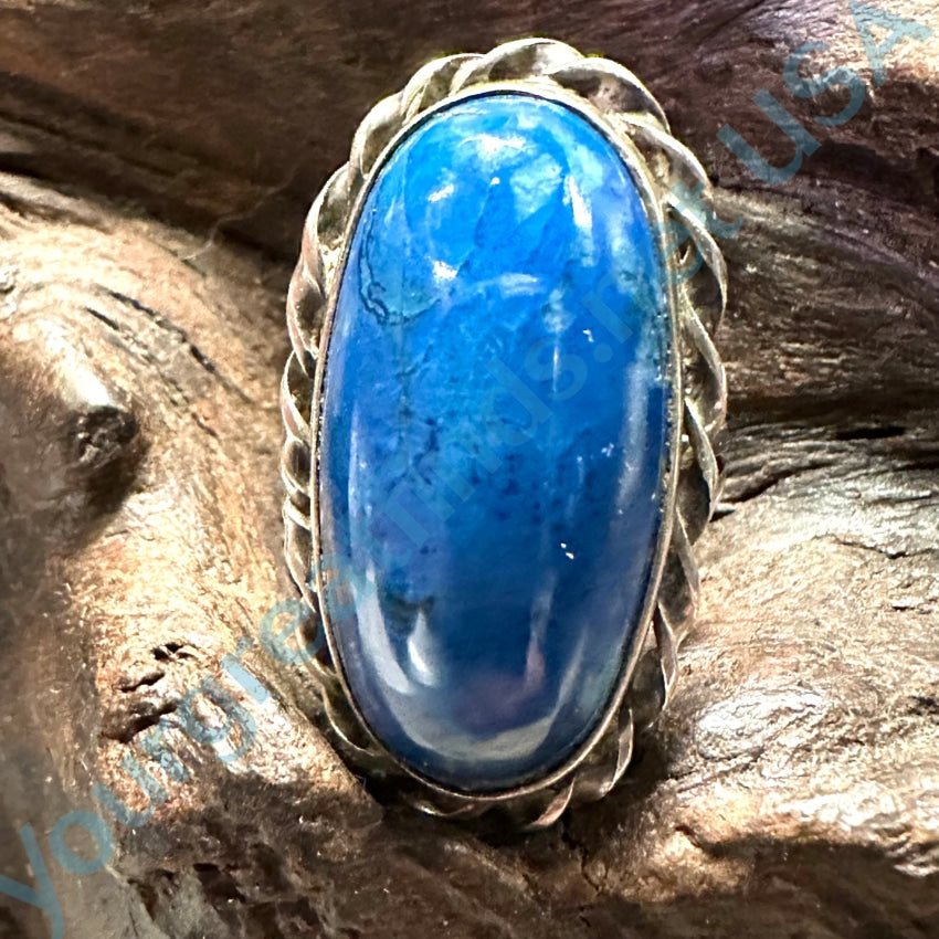 Sterling Silver Blue Lapis Lazuli Long Ring Size 5 - Southwestern Style Bohemian Jewelry for Women | Perfect for Casual Wear, Festivals, and Gift Giving