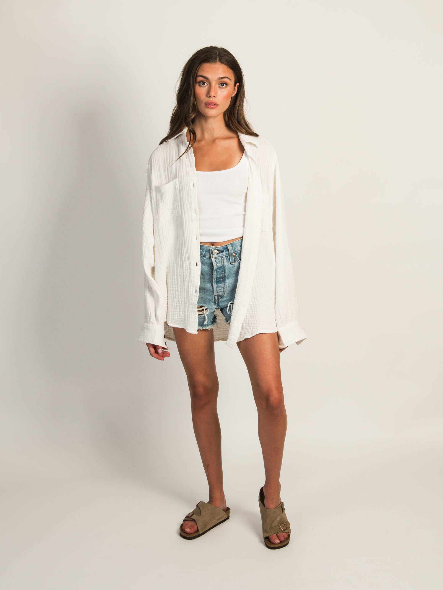BILLABONG Women's SWELL Button-Up Blouse - Stylish Casual Shirt for Beach, Office & Everyday Wear