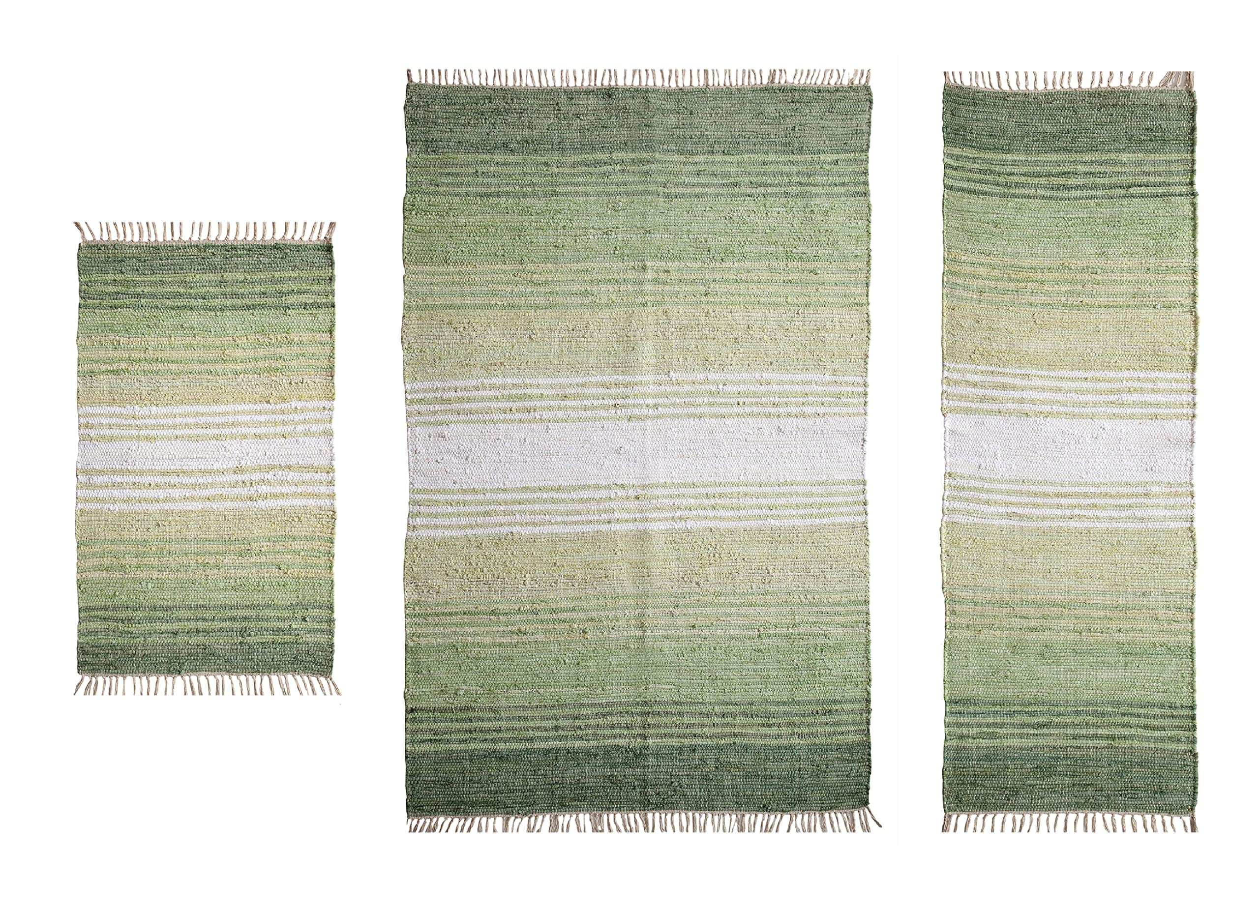 Home Weavers Richmond Gradation Collection Reversible Area Rug - Machine Washable, Foldable Indoor Floor Carpet for Living Room, Bedroom & Dorm - 4'x6', 2'x6', 1'7