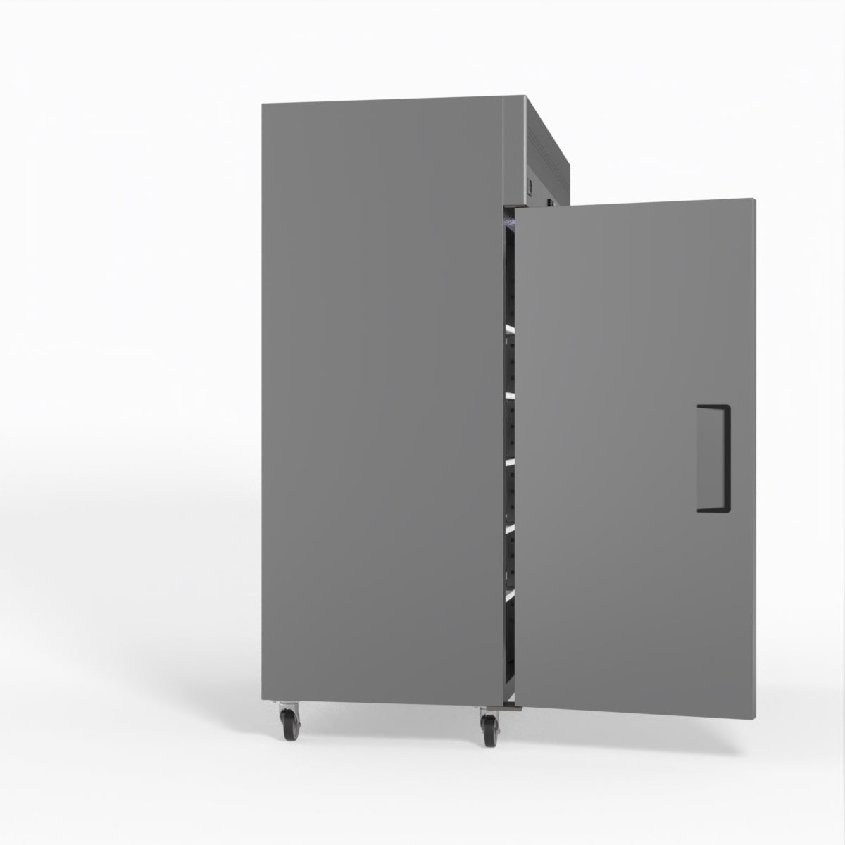 1300L Upright Double Door Stainless Steel Commercial Refrigerator - Perfect for Restaurants, Grocery Stores & Catering Businesses