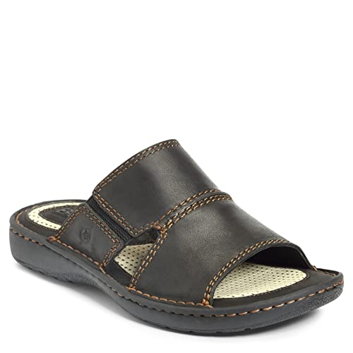 Black Full Grain Leather