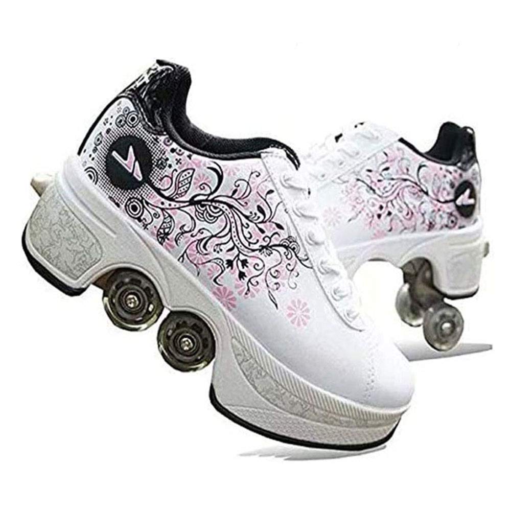 Roller Skates for Women & Girls | Wheel Shoes for Men & Boys | Kick Roller Shoes for Kids & Adults | Moon Shoes & Skating Shoes - Perfect for Indoor/Outdoor Fun, Sports & Street Skating