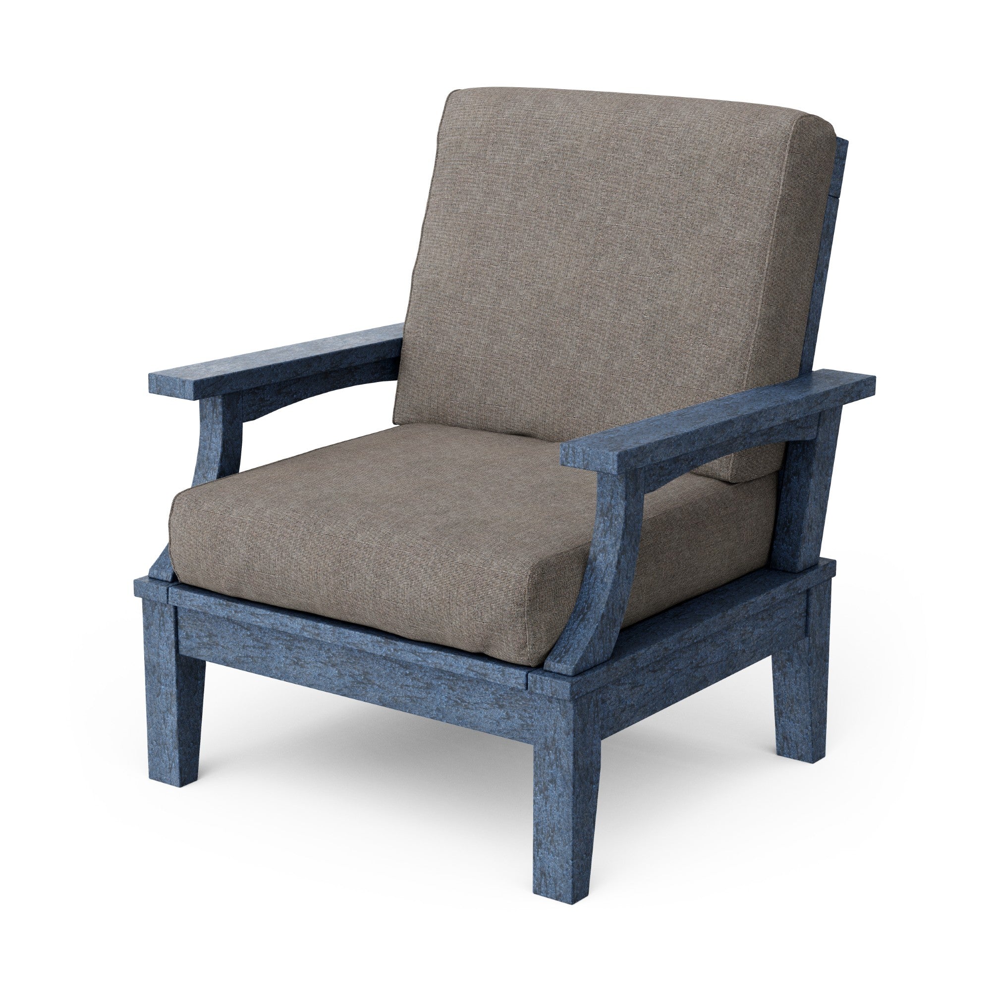 Heritage Deep Seating Patio Chair with Weather-Resistant Cushions - Outdoor Lounge Furniture for Garden, Poolside & Backyard Relaxation