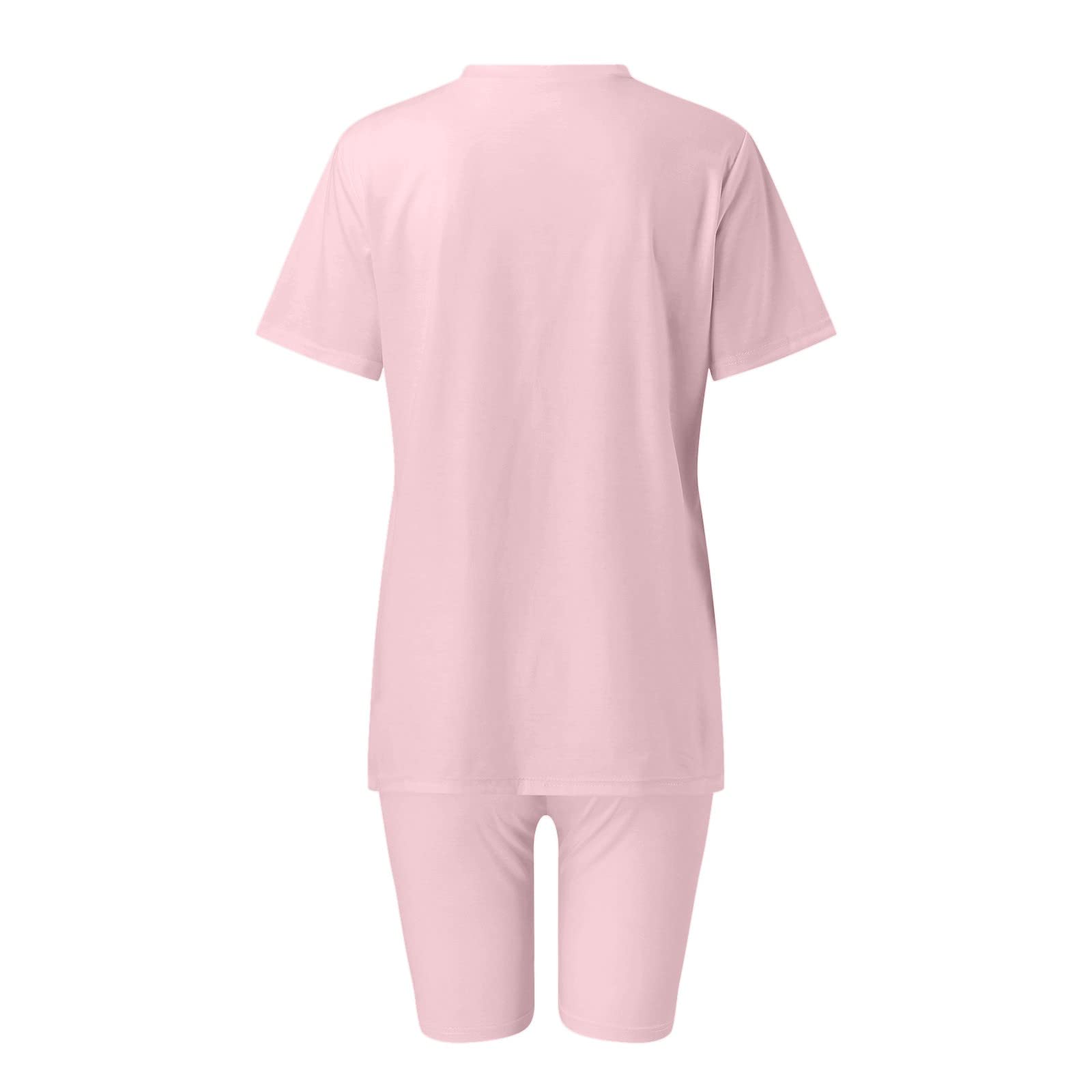Women's 2-Piece Athletic Set - Scrunch Leggings & Biker Shorts for Gym & Maternity Wear