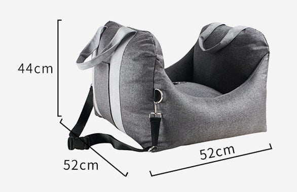 Soft Plush Pet Booster Car Seat for Small Dogs & Cats - Comfortable & Secure Travel Accessory - Perfect for Road Trips, Vet Visits & Daily Car Rides