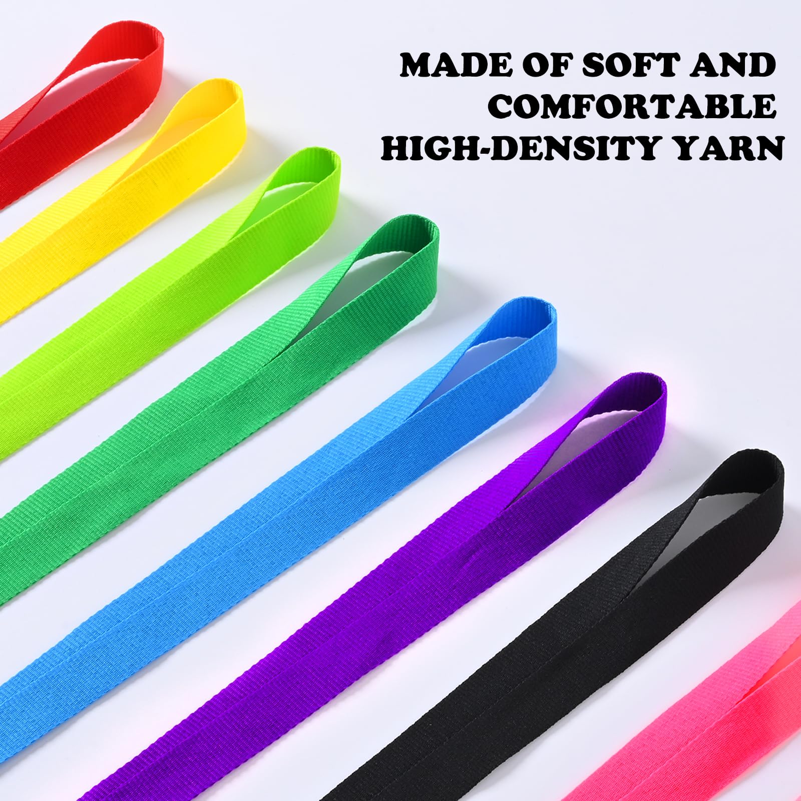 Bright Neon Purple Lanyards (12 Pack) - Waterproof ID Badge Holders for Cruise Ships & Events