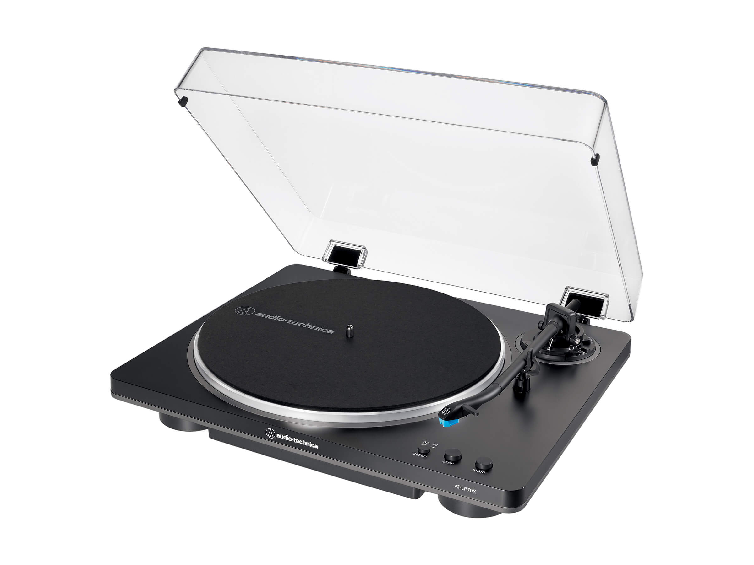 Audio Technica AT LP70X Bluetooth Turntable - Wireless Vinyl Record Player with Built-in Speakers, USB Recording - Perfect for Home, Office & DJ Use