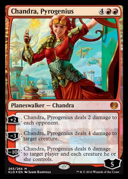 Magic: The Gathering Kaladesh Planeswalker Deck - Chandra, Pyrogenius | 60-Card Deck + 2 Booster Packs | Perfect for MTG Beginners & Casual Play