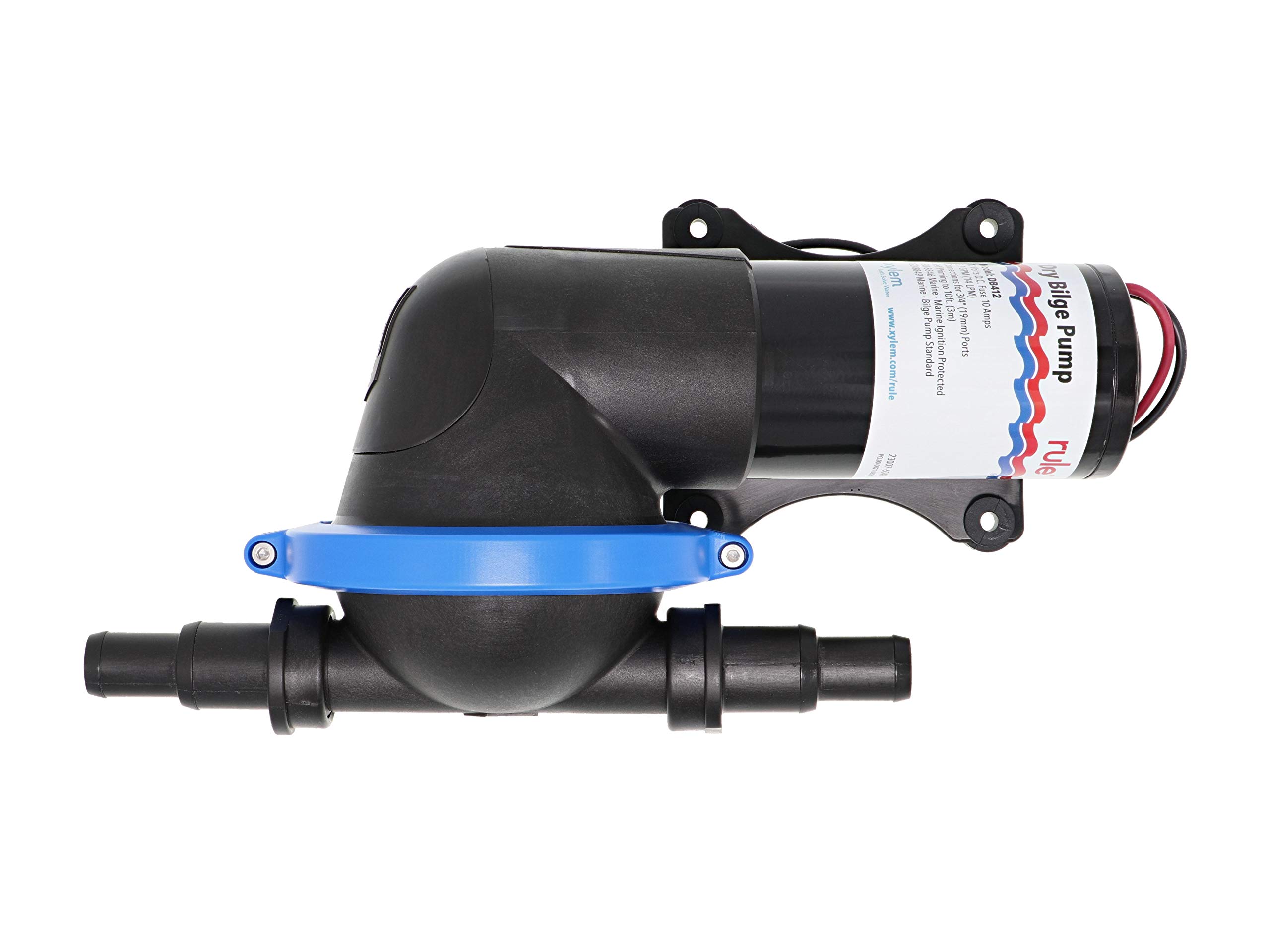 Rule Dry Bilge Pump with Panel Switch - Automatic Marine Boat Water Removal System for Yachts, Sailboats & Fishing Vessels