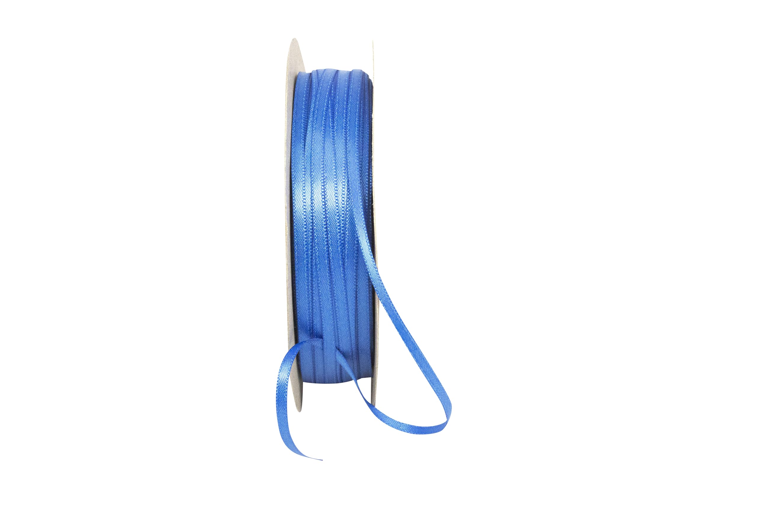 Reliant Double Face Satin Ribbon - 1/8 Inch x 100 Yards, Royal Blue - Perfect for Gift Wrapping, Wedding Decorations & Craft Projects