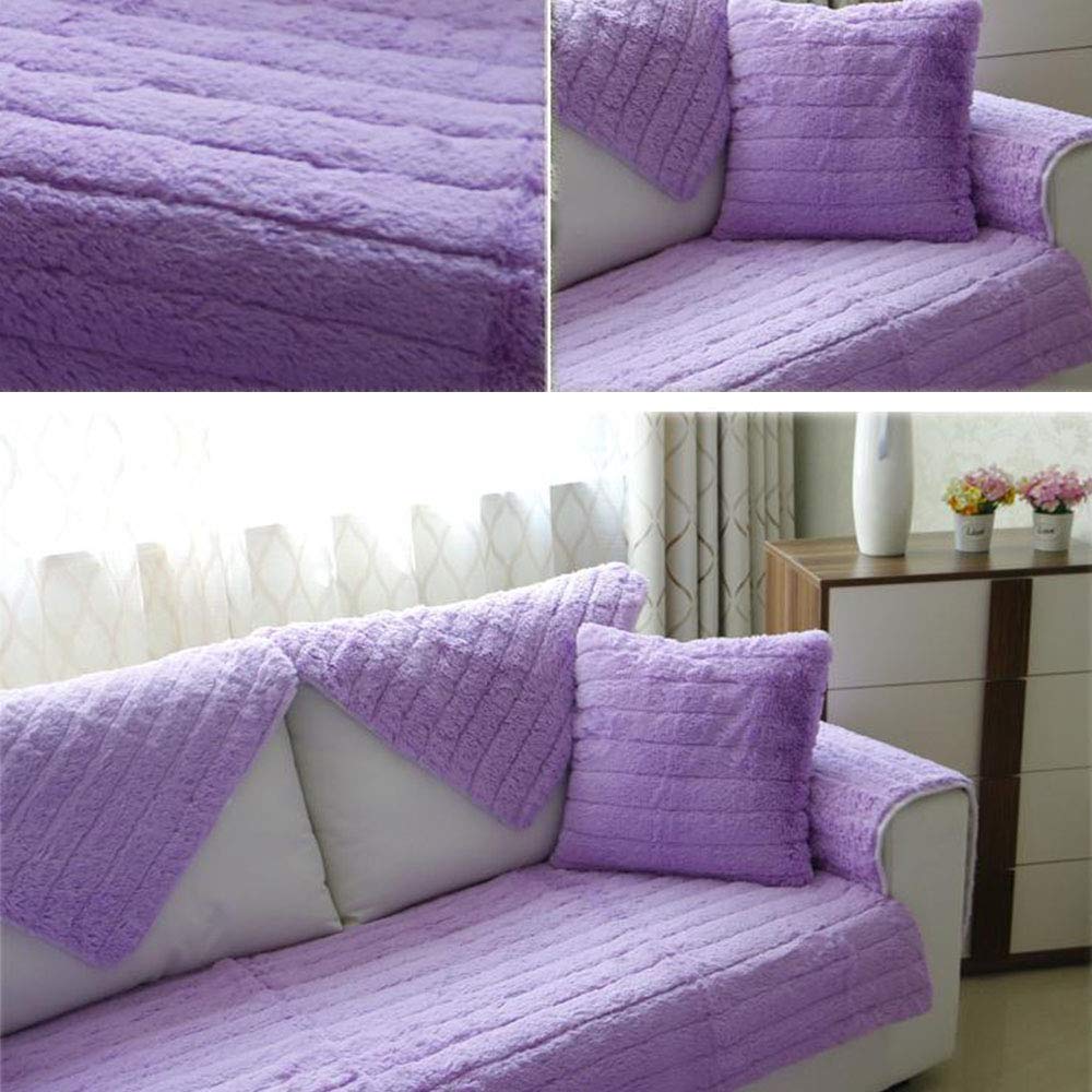 Luxury Faux Fur Sofa Cover - Shaggy Modern Sofa Throw Cover 28